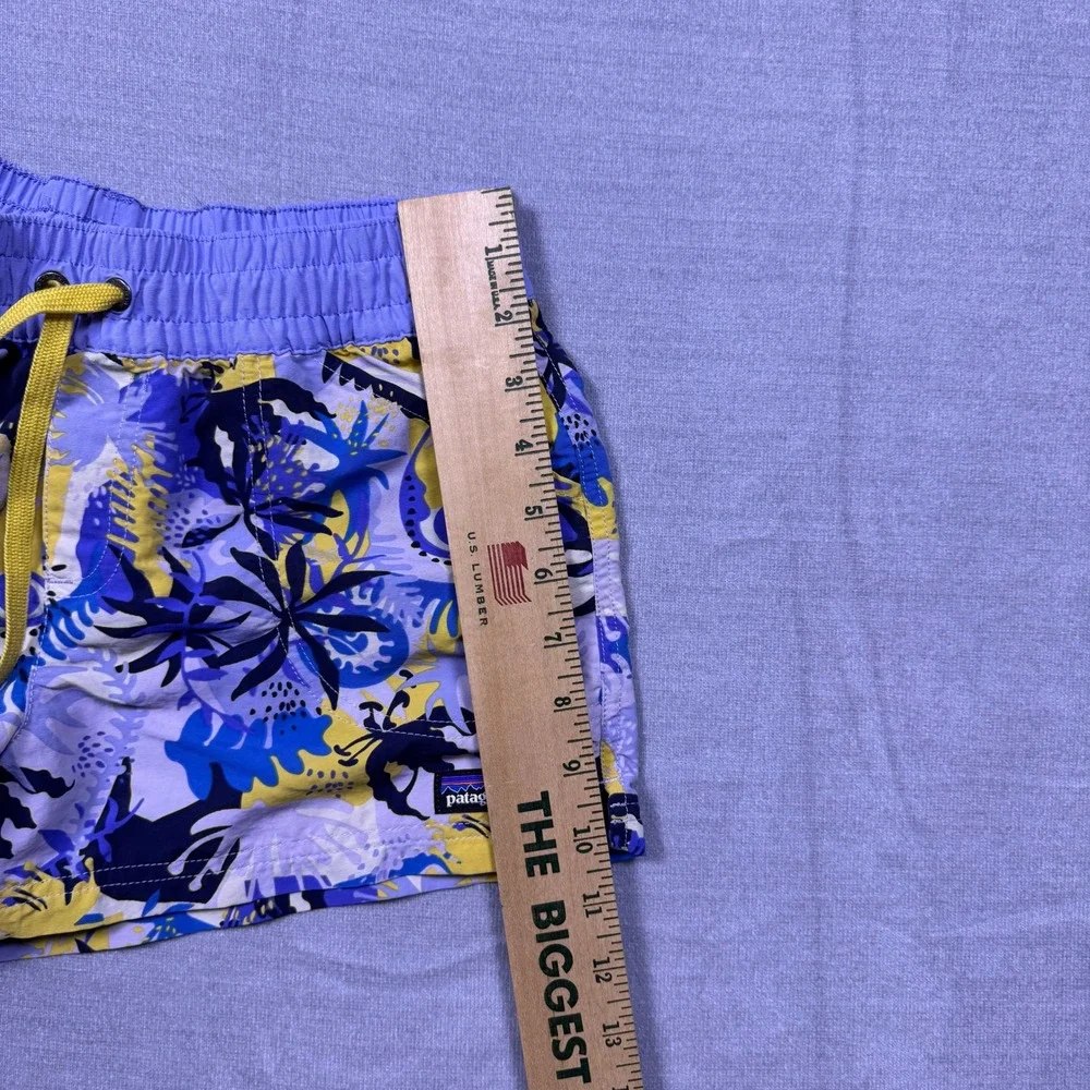 Patagonia Girl Kids XL Swim Trunks Shorts Floral Print Elastic Waist Drawstring‎